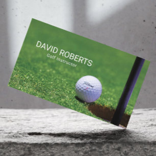 Carte De Visite Instructeur de golf, trou en un, sport professionn