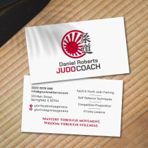 Instructeur de judo - Kanji et Soleil Levant