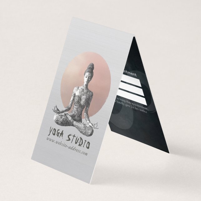 Carte De Visite Instructeur de méditation Yoga Reiki Master Lotus  (Devant)