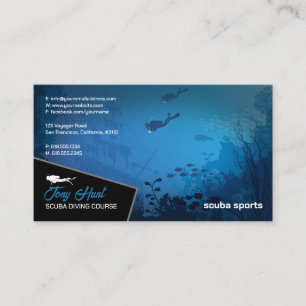 Carte De Visite Instructeur de plongée   Frogman   Sports nautique