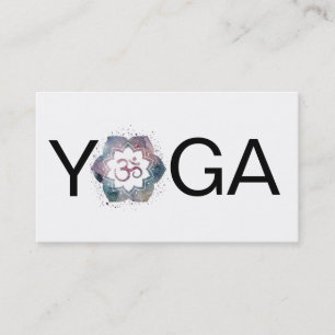 Carte De Visite Instructeur de professeur de mandala de yoga d'OM
