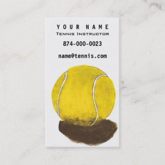 Carte De Visite Instructeur de tennis