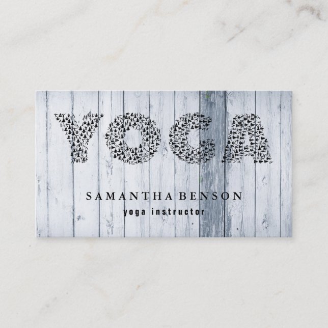 Carte De Visite Instructeur de yoga (Devant)
