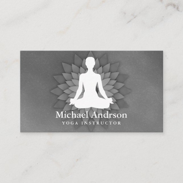 Carte De Visite Instructeur de yoga (Devant)