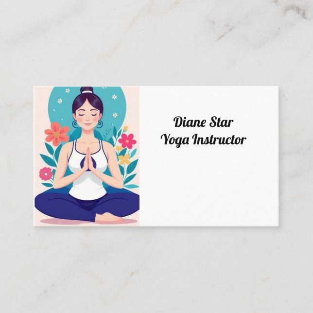 Carte De Visite Instructeur de yoga (Devant)