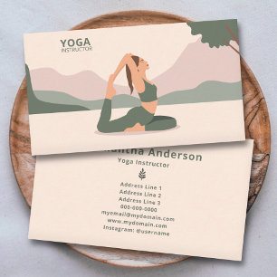 Carte De Visite Instructeur de yoga