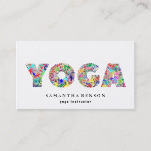 Carte De Visite Instructeur de yoga
