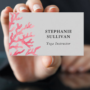 Carte De Visite Instructeur de Yoga aquarelle