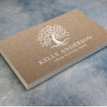 Carte De Visite Instructeur de yoga Arbre de vie Kraft rustique<br><div class="desc">Yoga Instructor Life Tree Rustic Kraft Cartes de visite.</div>