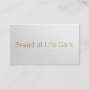 Carte De Visite Instructeur de Yoga au minimum blanc et or