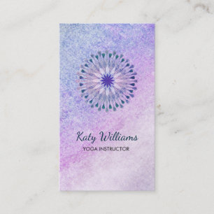 Carte De Visite Instructeur de yoga - Chauffage de l'aquarelle de 