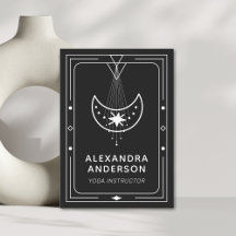 Instructeur de Yoga de lune de croissant céleste g