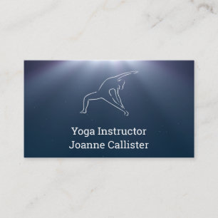 Carte de visite instructeur de yoga ou de pilates
