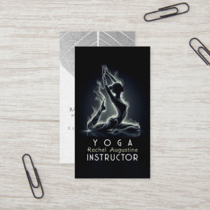 Carte De Visite Instructeur de Yoga Reiki Pose King Pigeon à une j