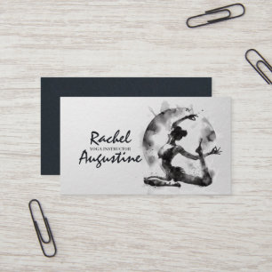 Carte De Visite Instructeur de Yoga Reiki Pose King Pigeon à une j