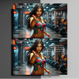 Carte De Visite Instructeur de zumba / Formateur personnel