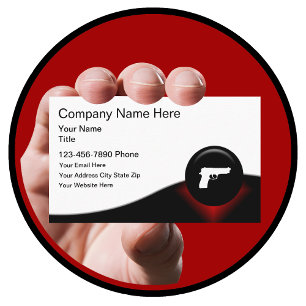Carte De Visite Instructeur en armes à feu moderne