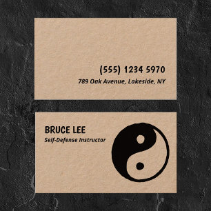 Carte De Visite Instructeur en arts martiaux Premium