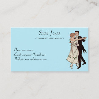 Carte De Visite Instructeur professionnel de danse - couple de
