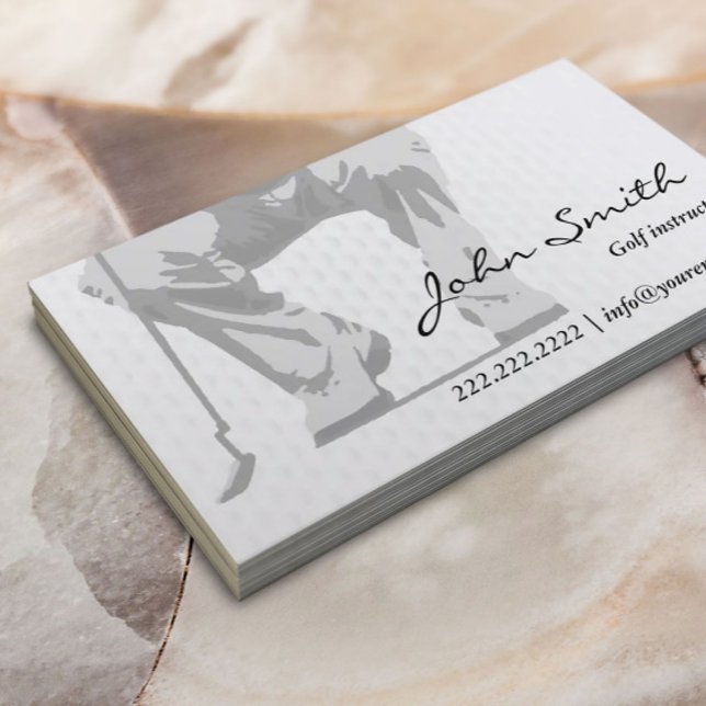 Carte De Visite Instructeur professionnel de golf Putt (Créateur téléchargé)