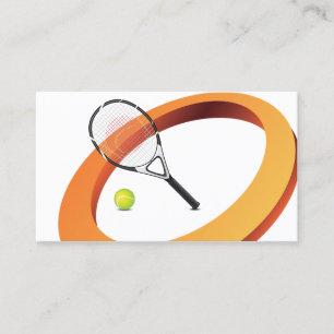 Carte De Visite Instructeur professionnel d'entraîneur de tennis