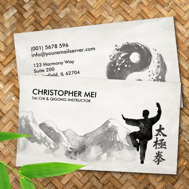 Carte De Visite Instructeur Tai Chi & Qigong (Créateur téléchargé)