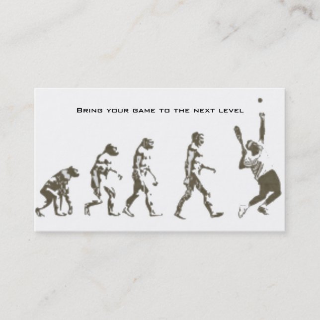 Carte De Visite Instruction de tennis (Devant)