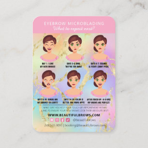 Carte De Visite Instructions de microblème de flèche Soins et Ap