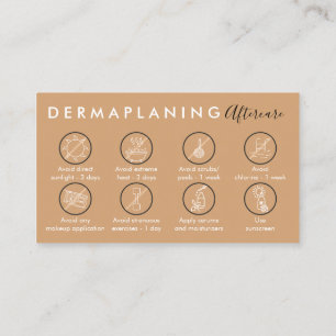 Carte De Visite Instructions de post-soin pour le dermaplaning mar