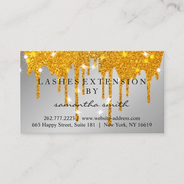 Carte De Visite Instructions de suivi Lash Gold Drivers Spark (Devant)