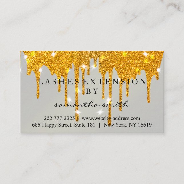 Carte De Visite Instructions de suivi Lash Gold Drivers Spark (Devant)
