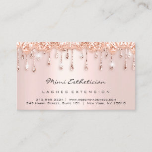Carte De Visite Instructions de suivi Lash Rose Dispositifs unique