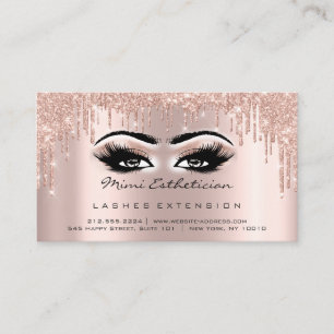 Carte De Visite Instructions de suivi Lash Rose Gold Drivers Gloss