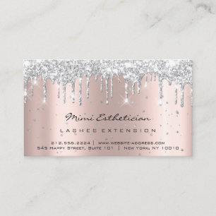 Carte De Visite Instructions de suivi Lash Rose Gold Drivers Silve
