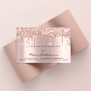Carte De Visite Instructions de suivi Lash Rose Gold Drivers SPA
