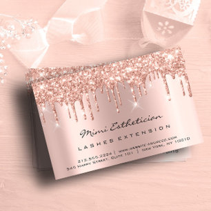 Carte De Visite Instructions de suivi Lash Rose Gold Drivers VIP