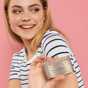 Carte De Visite Instructions de suivi Lash Rose Gold Drivers VIP