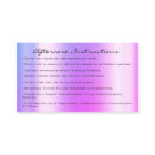 Instructions de suivi Lashes Pink Drives Spark