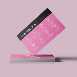 Carte De Visite Instructions d'entretien des produits en résine ro