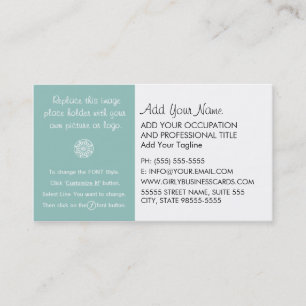 Carte De Visite Instructions Girly de modèle