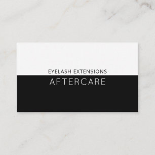 Carte De Visite Instructions pour les soins postérieurs à la ven