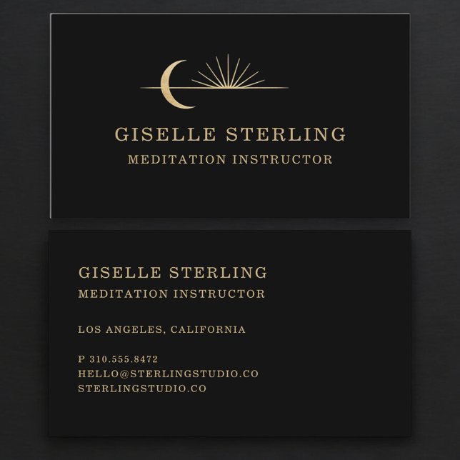 Carte De Visite Instructrice de méditation (Créateur téléchargé)