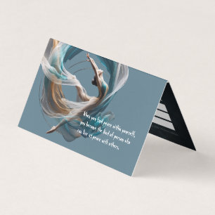 Carte De Visite Instructrice de Yoga Aérien en Vol Pilates Fitness