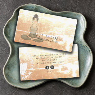 Carte De Visite Instructrice de Yoga Terreux