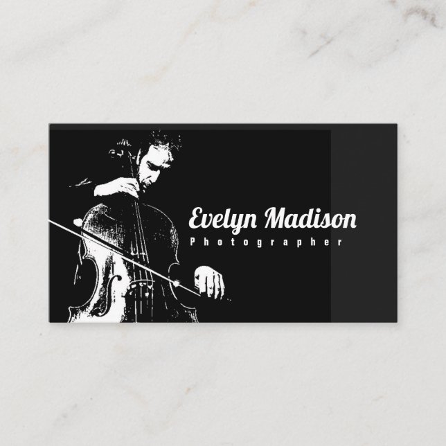 Carte De Visite instrument à cordes de violoncelle h63873 (Devant)