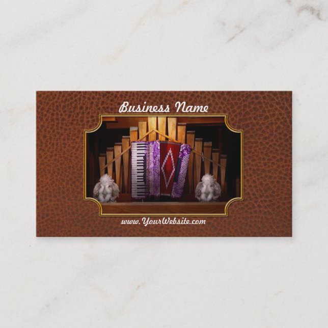 Carte De Visite Instrument - Accordien - Organe accordéon (Devant)