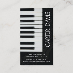 Carte De Visite Instrument de musique - piano