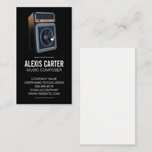 Carte De Visite Instruments de musique   Logo du haut-parleur