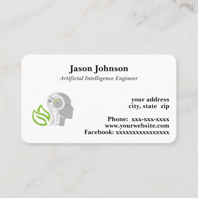 Carte De Visite Intelligence artificielle (Devant)