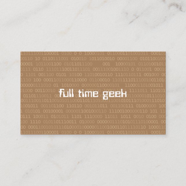 Carte De Visite Intelligence Artificielle Ordinateur AI Numéros Bi (Devant)